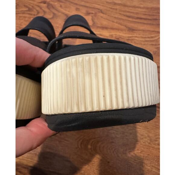Reef Women’s Water Vista Higher Waterproof Platform Sandals Black/Cream Size 9 - Picture 6 of 8